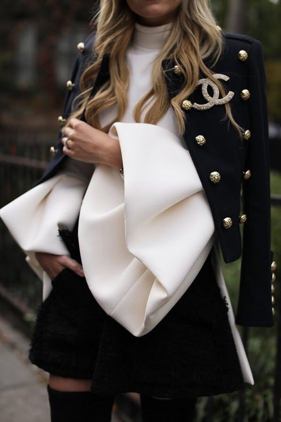 blazer outfit haute couture