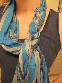 scarf tie braided
