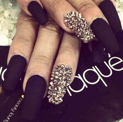 30 Casket Nails For Day And Night Outs | Casket Nail Designs