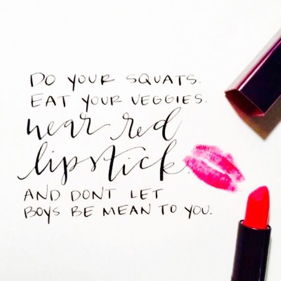 red lipstick quote