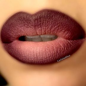 ombre lips brown color