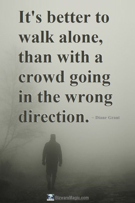 than with a crowd going in the wrong direction