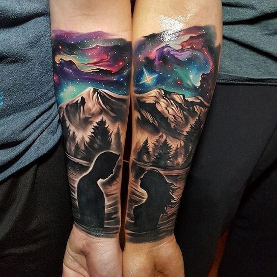 Northern Lights tattoo