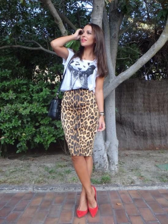 The Printed Pencil Skirt