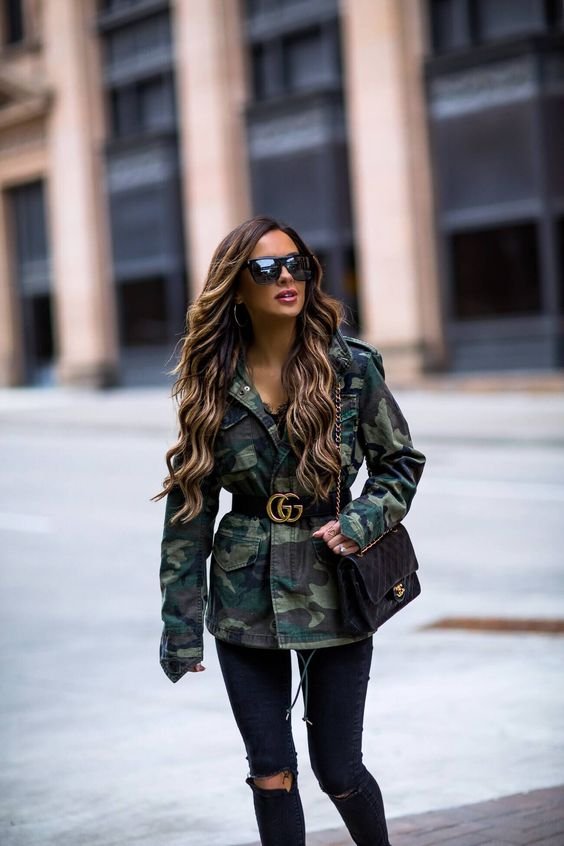 Camo Jacket Outfit Ideas