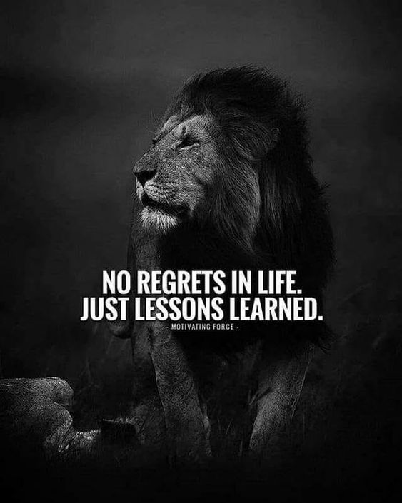No Regrets quote