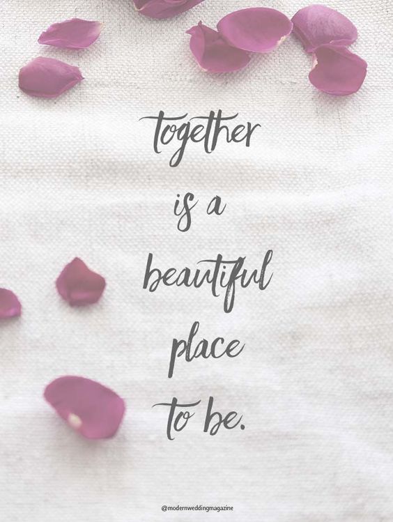 Together Wedding Quote