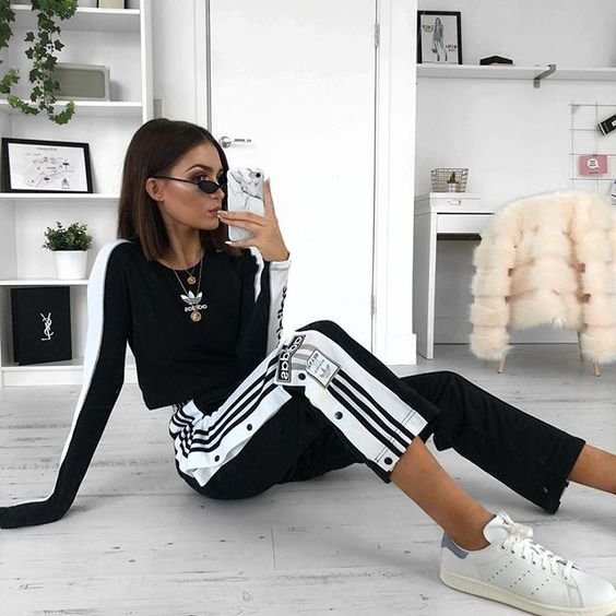 good outfits with adidas pants