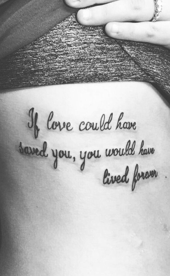 Beautiful Quote Love Tattoos