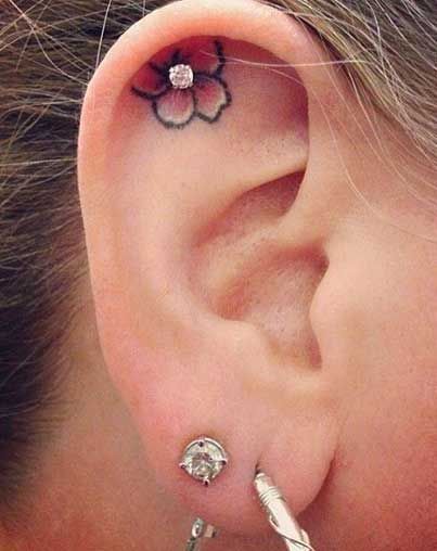 Cute Ear Tattoo