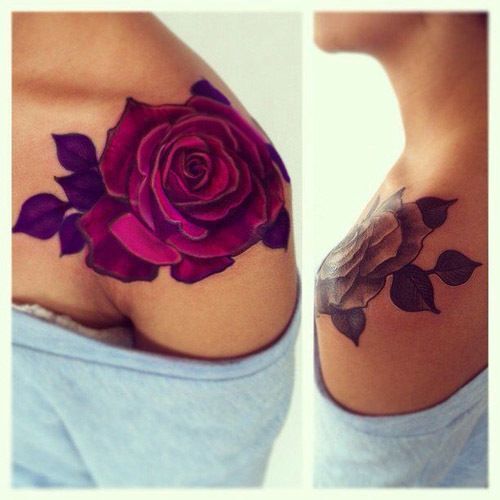 Shoulder Girly Tattoos