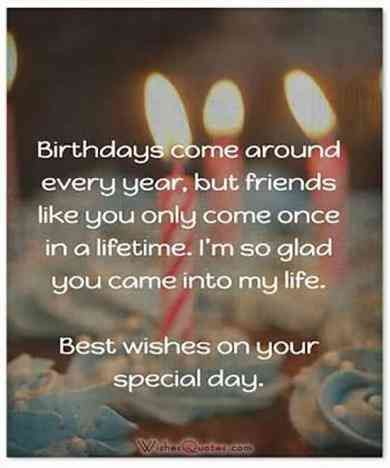 Special BFF Birthday Quotes