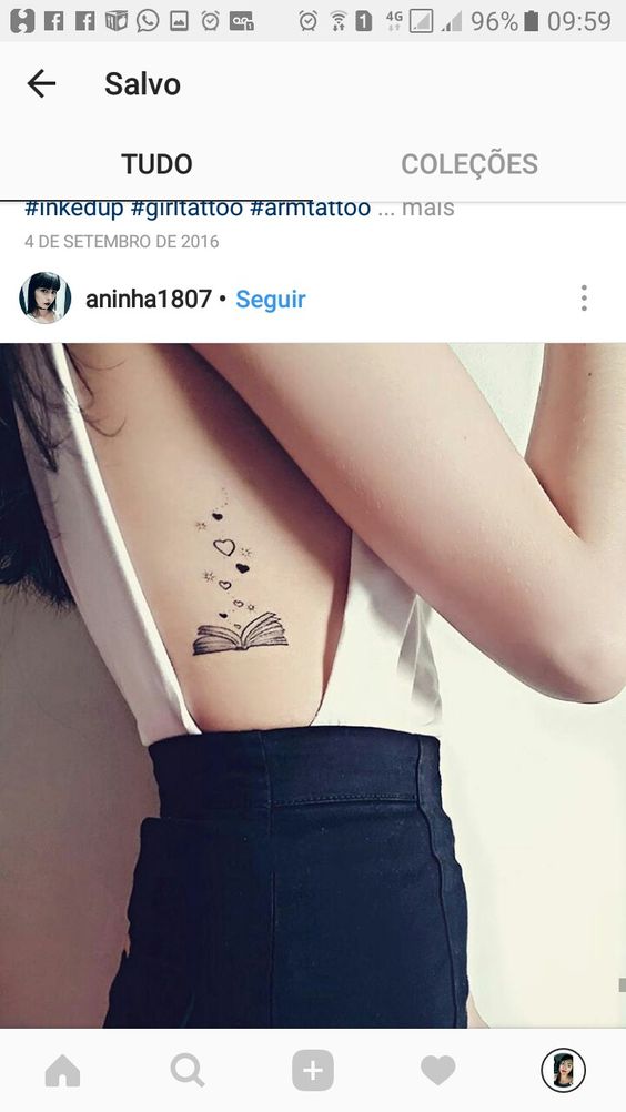 book stars love tattoo idea