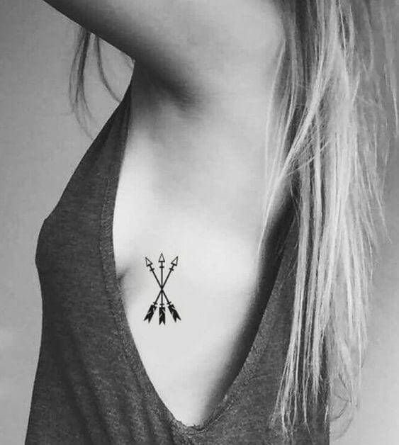 arrow tattoo ribs