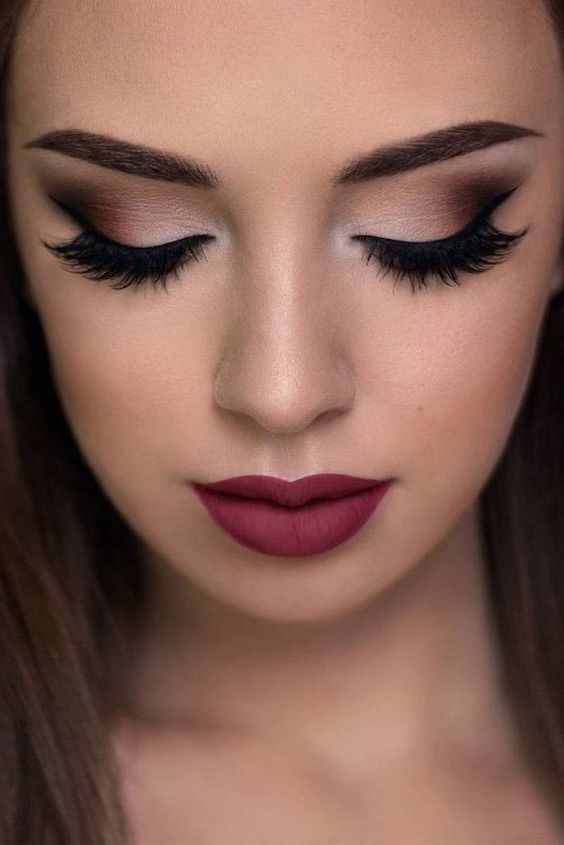 Flicked Liner and Red Lip