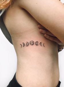 Moon Rib Tattoos