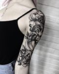 Scary-Sleeve-Tattoos-for-Women