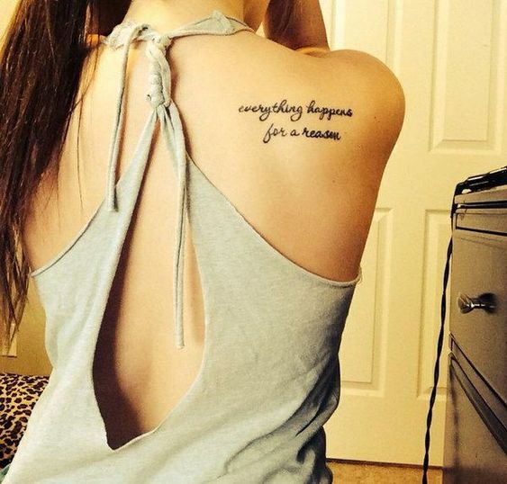 Everything Happens For a Reason Tattoos