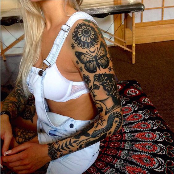Paisley-Tattoos-Sleeves-For-Women