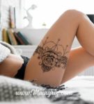 Thigh-Lotus-Tattoos