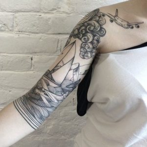 Water-Sleeve-Tattoos-for-Women