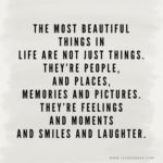 Beautiful things Smile quote