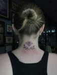 Bee-back-of-neck-tattoo