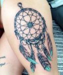 blue-dreamcatcher-tattoos