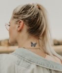 Butterfly-Back-Of-Neck-Tattoos