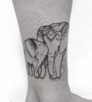 Daughter-Small-Elephant-Tattoo-Designs