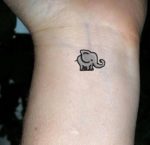 Gray-Small-Elephant-Tattoo-Designs