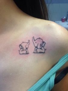 Sibling-Small-Elephant-Tattoo-Designs