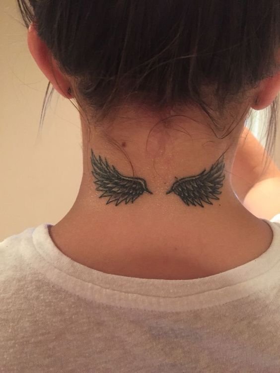 12 Wings Neck Tattoo Ideas To Inspire You  alexie