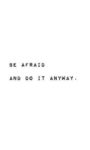 afraid motivational quote