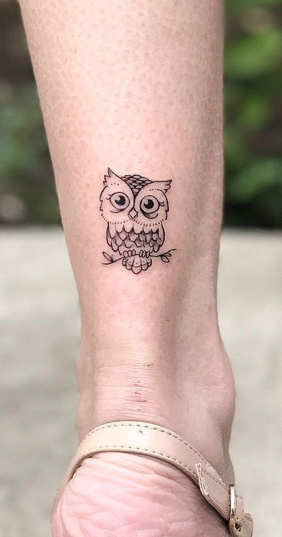 35 Small Owl Tattoo Designs