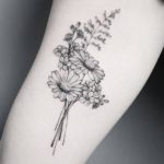 bouquet-daisy-flower-tattoo