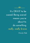 brave inspirational anxiety quote