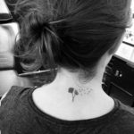 dandelion-back-of-neck-tattoo