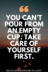 empty cup inspirational depression quote