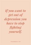 fighting inspirational depression quote