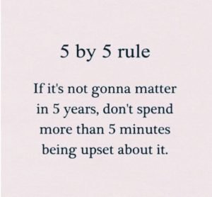 five rule inspirational anxiety quote