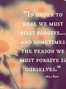 heal forgive yourself quote