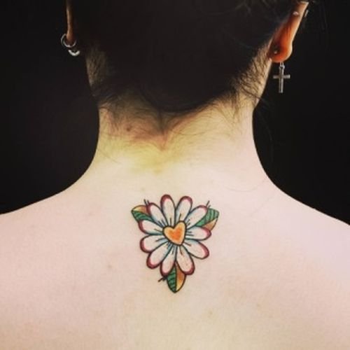 heartdaisyflowertattoo girlterestmag