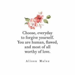 human forgive yourself quote