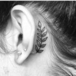 leaves-behind-the-ear-tattoo