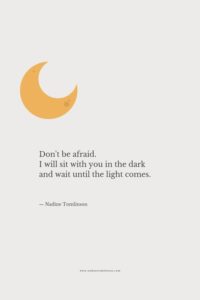 light comes inspirational depression quote