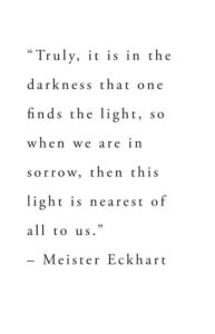 light is near inspirational depression quote