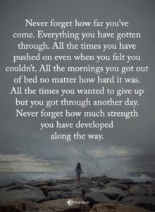 never forget inspirational depression quote