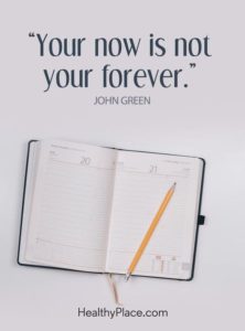 not forever inspirational depression quote