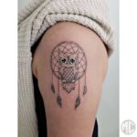 owl-dreamcatcher-tattoos